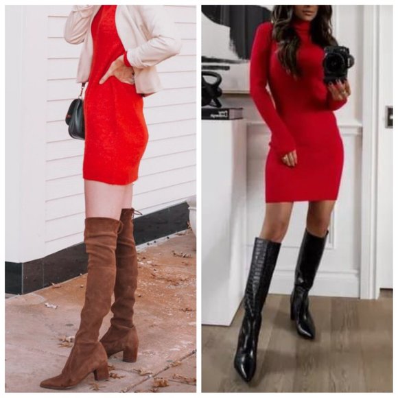 BA&SH OIA Embellished Wool & Cashmere Long Sleeve Knitted Dress Sz 4 Valentine's - Picture 12 of 13